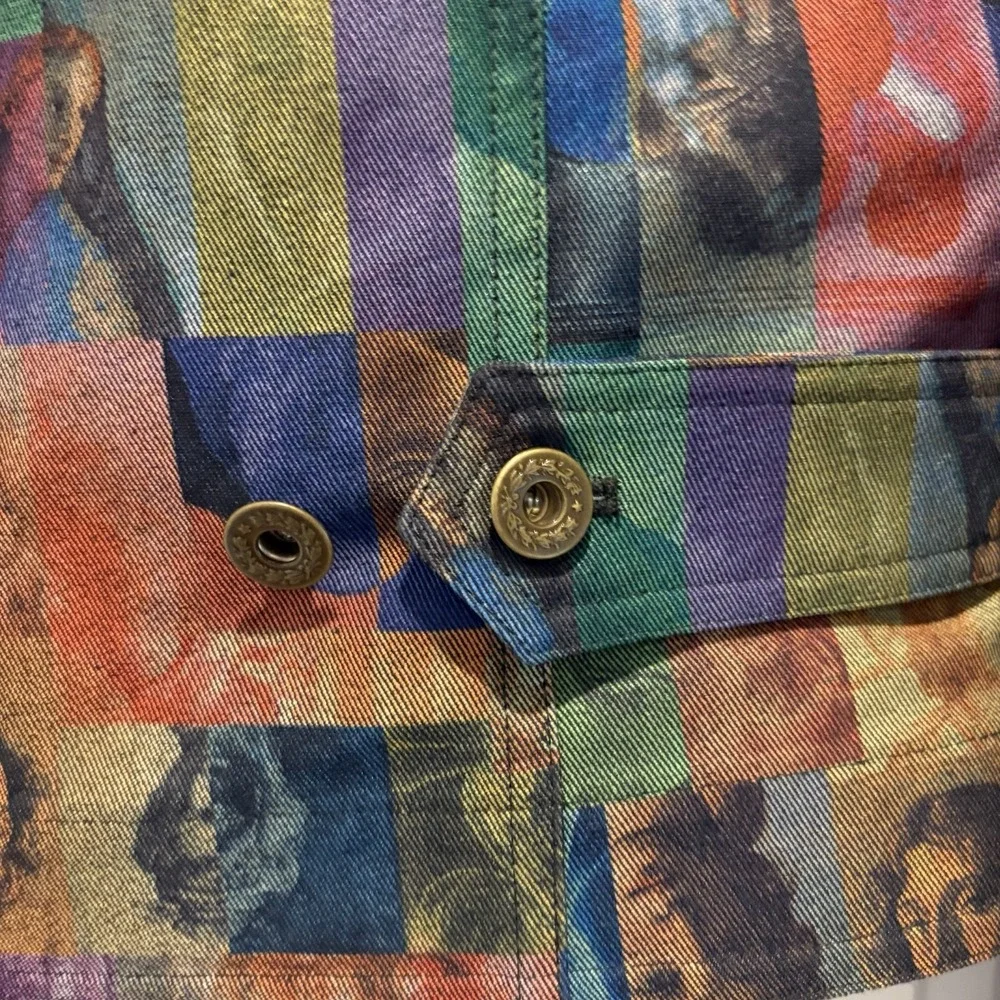 Vintage Randy Kemper Renaissance Art Denim Jacket Museum Core Maximalist 10 - Picture 13 of 16